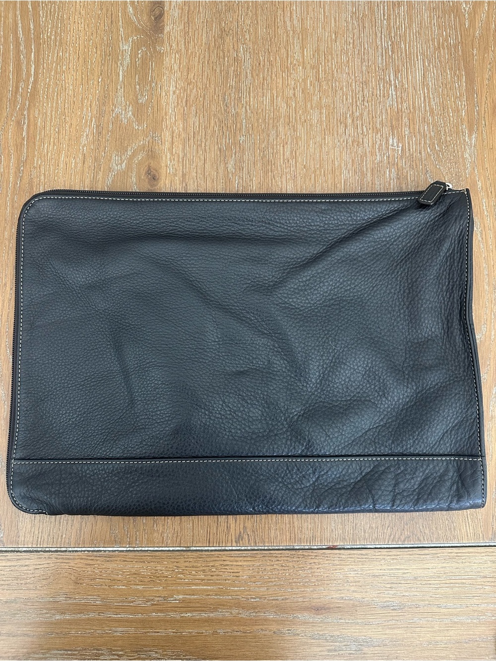 Levenger brown leather laptop case  “breifolio”